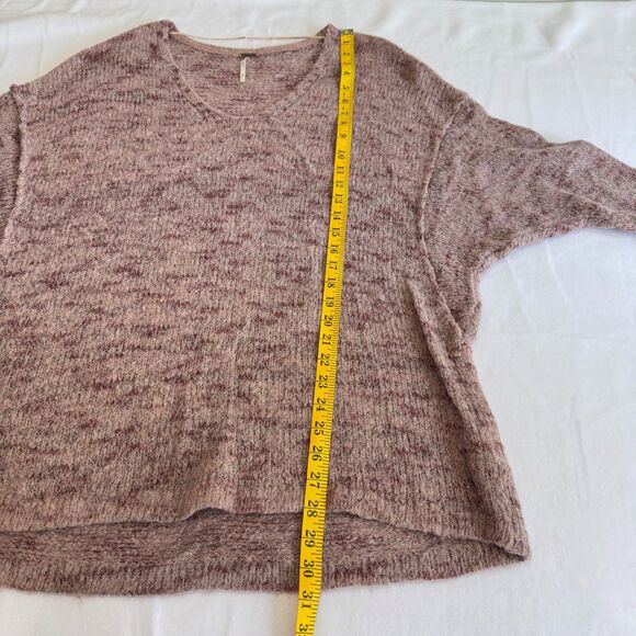 FREE PEOPLE Stella Softly Oversized Alpaca Mohair Blend Mauve Sweater - Picture 7 of 7